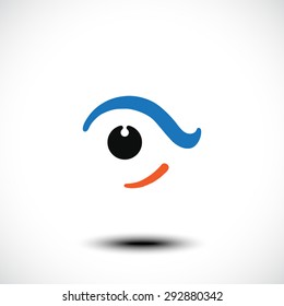 Eye icon. Vector illustration