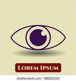 Eye icon vector illustration