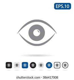 Eye icon. Vector illustration.