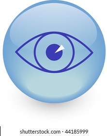 Icono ocular. Ilustración vectorial.
