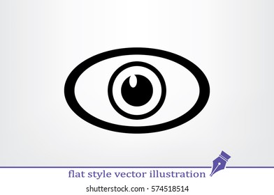 eye icon vector illustration.
