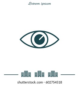 Eye icon. vector illustration