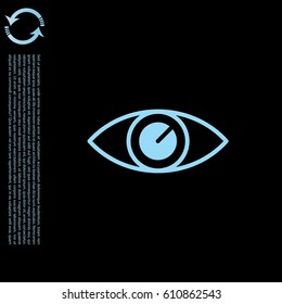 Eye icon. vector illustration