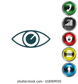 Eye icon. vector illustration