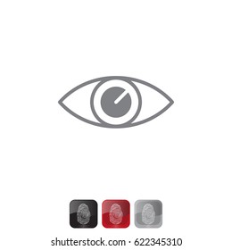 Eye icon. vector illustration