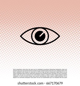 Eye icon. vector illustration