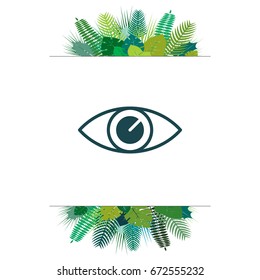 Eye icon. vector illustration