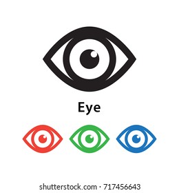 Eye icon vector illustration.