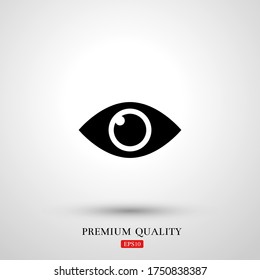 eye icon. Vector illustration EPS 10.
