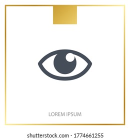 eye icon. Vector illustration EPS 10.