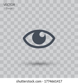 icono ocular. Ilustración del vector EPS 10.