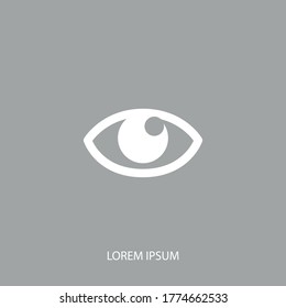 eye icon. Vector illustration EPS 10.