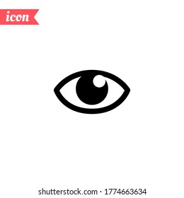 eye icon. Vector illustration EPS 10.