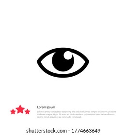eye icon. Vector illustration EPS 10.