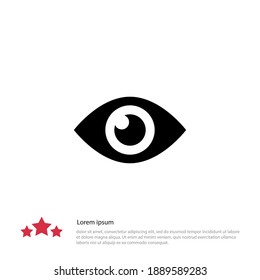 eye icon. Vector illustration EPS 10.