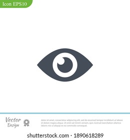 eye icon. Vector illustration EPS 10.