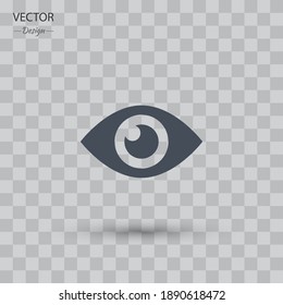 Augensymbol. Vektorgrafik EPS10.