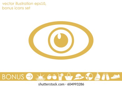 eye icon vector illustration EPS 10