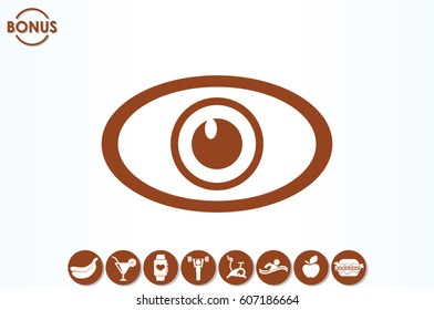 eye icon vector illustration EPS 10