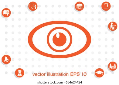 eye icon vector illustration EPS 10