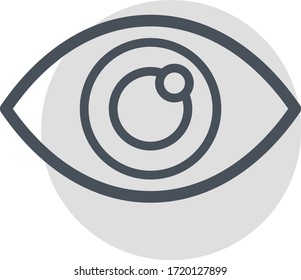eye icon vector illustration flat