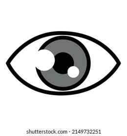 Eye icon Vector illustration isolated.