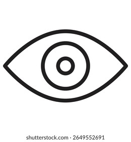 Augensymbol, Vektorgrafik, isoliertes Zeichen