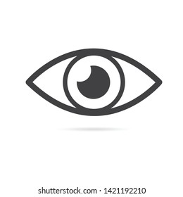 Eye icon. Vector illustration. on white background