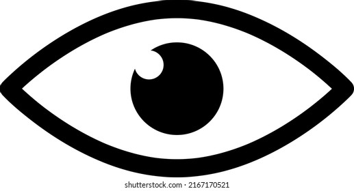 Augensymbol, Vektorgrafik auf weißem Hintergrund..eps
