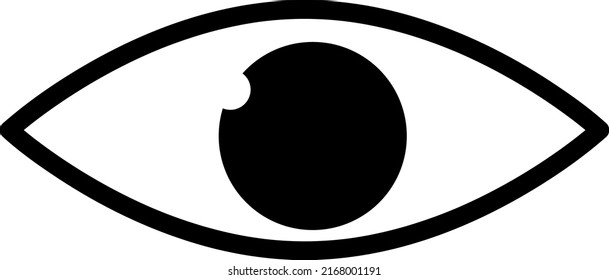 Eye icon vector illustration on white background..eps
