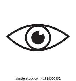 Eye Icon Vector Illustration Sign