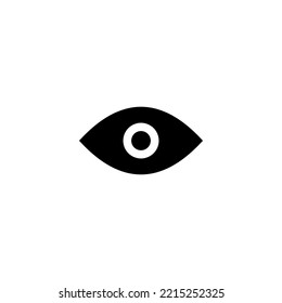 Eye icon vector illustration. Eye sign and symbol. Look and Vision icon. 