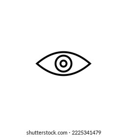 Icono ocular ilustración vectorial. Signo y símbolo ocular. Icono Mirar y Visión. 