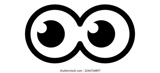 eye icon vector illustration sign - eye icons isolated sign symbol vector illustration - high quality black style vector icons
