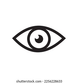 Eye icon vector illustration sign
