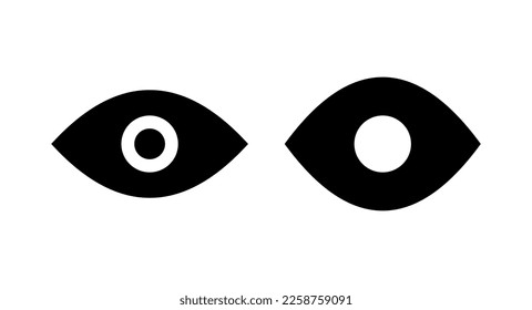 Eye icon vector illustration. Eye sign and symbol. Look and Vision icon. 