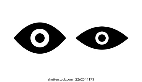 Eye icon vector illustration. Eye sign and symbol. Look and Vision icon. 