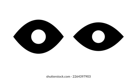 Augensymbol, Vektorgrafik. Augenzeichen und Augensymbol. Look and Vision Icon. 