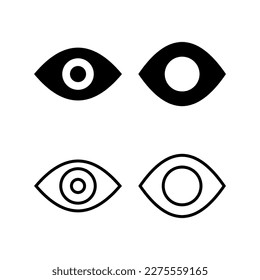 Eye icon vector illustration. Eye sign and symbol. Look and Vision icon. 