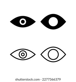 Augensymbol, Vektorgrafik. Augenzeichen und Augensymbol. Look and Vision Icon. 