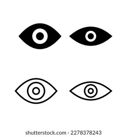 Eye icon vector illustration. Eye sign and symbol. Look and Vision icon. 