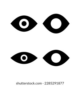Eye icon vector illustration. Eye sign and symbol. Look and Vision icon. 