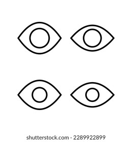 Eye icon vector illustration. Eye sign and symbol. Look and Vision icon. 