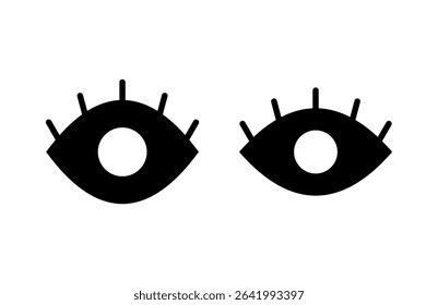 Eye icon vector illustration. Eye sign and symbol. Look and Vision icon. 