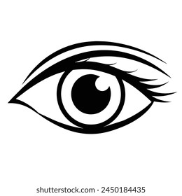 icono de ojo, Ilustración vectorial, diseño simple, mejor utilizado para el Web, Anuncio o presentación