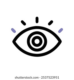 ícone de olho vetor estilo de ilustração