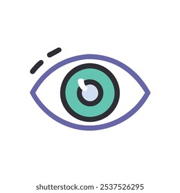 eye icon vector illustration style