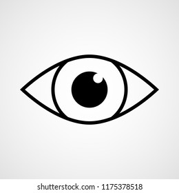 Eye icon. Vector illustration. Symbol of Eye in flat design