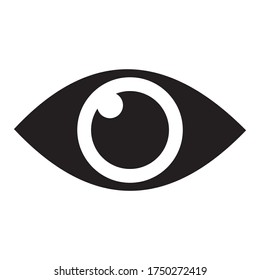 Símbolo de ilustración del vector de icono ocular