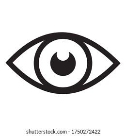 Símbolo de ilustración del vector de icono ocular